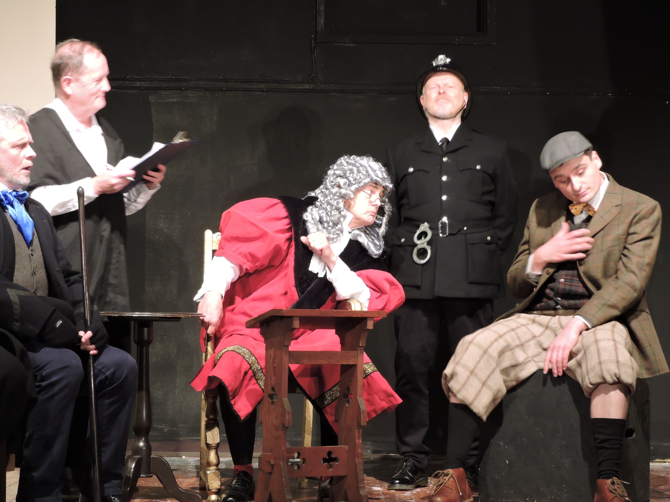 Badger (Mark Goddard), Usher (Robin Thwaytes), Judge (Tim Harlow), Policeman (Graham Setter) & Toad (Jack Feltham)